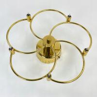 Mosiężny żyrandol pięcioramienny 40x40x12 cm