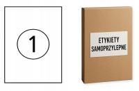 Etykiety samoprzylepne naklejki do drukarki (1) 210x297 mm 100 etykiet A4