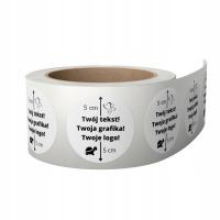 Наклейки ваш текст логотип этикетки - x200 штук-Fi50-5 см