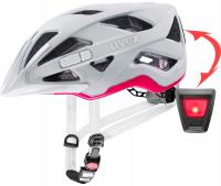 Uvex City Active damski miejski kask rowerowy 56-60 3D + lampka LED