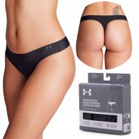 Женское нижнее белье Under Armour Pure Stretch Thong Black 3 пары