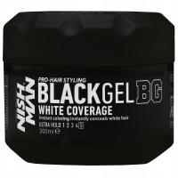 Nishman Black Gel White Coverage żel odsiwiający