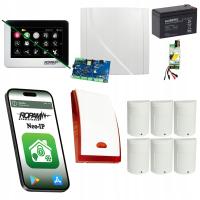 ZESTAW ALARMOWY ROPAM 6x CZUJNIK RUCHU PARADOX PROFESJONALNY ALARM IP WIFI