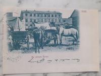 ŁÓDŹ NA GÓRNYM RYNKU WILKOSZEWSKI OK. 1900 KOPIA