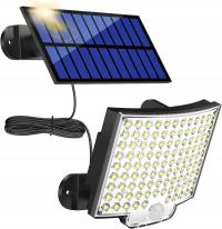 Lampa solarna LED z czujnikiem ruchu halogen zewnętrzny wodoodporny