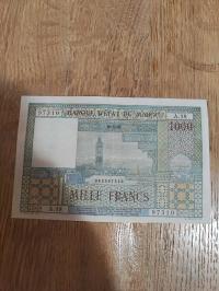Maroko - 1000 Franków - 1952 - rzadki