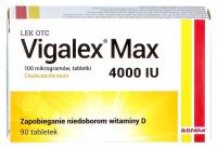 Vigalex Max, 4000 МЕ препарат витамин D3 / 90 таблеток