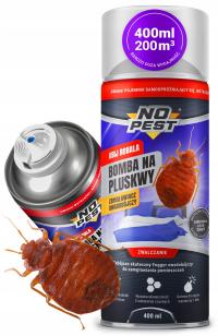 БОМБА ДЛЯ ПОСТЕЛЬНЫХ КЛОПОВ ТАРАКАНЫ ПАУКИ FOGGER NO PEST 400 МЛ ГРАНАТ УЛЬТРА СИЛЬНЫЙ