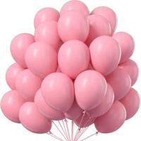 Różowe balony gumowe pastelowe 26 cm -50 szt