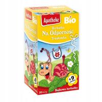 Herbata dla dzieci na odporność z truskawką BIO 40 g Apotheke
