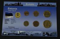 Estonia - zestaw nominałów - 6 monet - mennicze