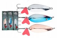 WAHADŁÓWKA ZESTAW JAXON BLACHA BŁYSTKA SZCZUPAKOWA 3 SZT VECTRA 2 - 18 gr