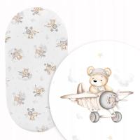 Простыня для люльки коляски колыбели 38X80 см хлопок 100% польский продукт