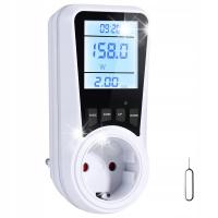 Watomierz licznik energii miernik prądu gniazdko LCD polska wtyczka 230V