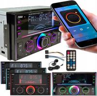 Radio Samochodowe Bluetooth 2-DIN USB SD MP3 RDS LCD AUX Pilot RGB Mikrofon   GRATIS UNIWERSALNA ВОЛШЕБНАЯ ГУБКА ДЛЯ ЧИСТКИ