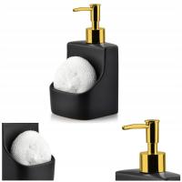 Dozownik do Płynu do Naczyń Mydła w Płynie z Pompką Ceramiczny 400ml +Gąbka