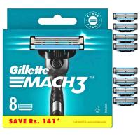 8 x Gillette Mach 3 ostrza wkłady nożyki do maszynki do golenia Mach3