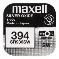 Мини Maxell 394 / SR936SW / SR45 Серебряная кнопка батареи для часов