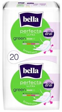 Bella Perfecta ultra green podpaski ze skrzydełkami 20 szt. Made in Toruń