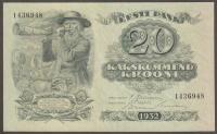 Estonia 20 koron 1932 - stan bankowy UNC -