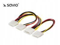 Kabel Savio AK-16 MOLEX 4pin - 3x MOLEX 4pin