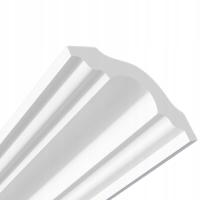 Лепнина XPS белого цвета, длина 2 м