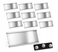 Identyfikator magnetyczny Faccito 7,2x3,2 cm PVC na ubrania 10 sztuk