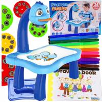 ПРОЕКТОР ДЛЯ ОБУЧЕНИЯ РИСОВАНИЮ КРЕАТИВНЫЙ СИНИЙ ДЕТСКИЙ ПОДАРОК