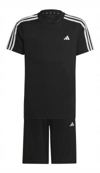 STRÓJ DZIECIĘCY ADIDAS PIŁKARSKI CZARNY NA WF KOSZULKA SPODENKI XL KOMPLET