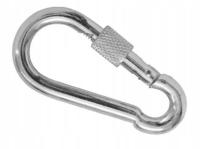 Karabińczyk Skręcany z Zabezpieczeniem 10x100 ocynkowany 100mm DIN5299