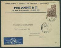 a1567 Francja Paris 1947 r via Stockholm nad Paul DONOT