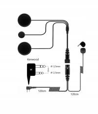 НАУШНИКИ ДЛЯ ШЛЕМА НА РАДИОСТАНЦИИ BAOFENG - РАЗЪЕМ K
