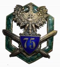 ODZNAKA pułkowa do 1939 / 75 Pułk Piechoty Katowice