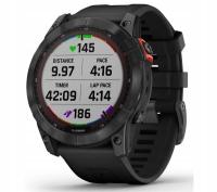 Smartwatch Zegarek sportowy Garmin Fenix 7X Solar 51mm GPS Pay Czarny