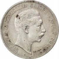 Монета, немецкие земли, Пруссия, Вильгельм II, 2 м