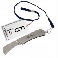 Монтерский складной нож из нержавеющей стали с подвесным ремешком ручной работы