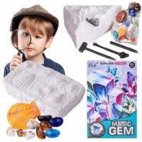 Wykopaliska Diamentów Kryształów Kopalnia MAŁY ARCHEOLOG narzędzia NAKLEJKA