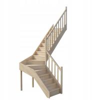 Деревянная лестница для обработки ш. 82 форма L DEGRIS гр. ступени 3,5 см