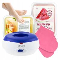 Parafina Kosmetyczna Na Stopy + Skarpety Frotte + Parafiniarka Zestaw