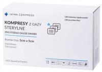 Kompresy z gazy sterylne 5cm x 5cm 17n8w 100 blistrów po 3 sztuki