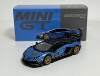 Mini GT 1:64 Lamborghini Aventador SVJ 63 LHD 2023 blue aegir MGT00784L