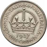 #B11# Australia, Jerzy VI, korona 1937, Koronacja