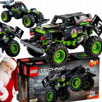 LEGO TECHNIC MONSTER JAM GRAVE DIGGER ZESTAW KLOCKI MONSTER TRUCK 2W1 TEREN