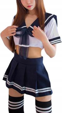 Olanstar Сексуальный косплей костюм для школьницы с чулками