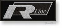 Полоса термо VW R-line 100 x 38 мм ВЫШИВКА тюнинг