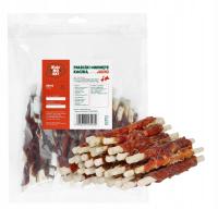 КУСИНОСКИ палочки для еды завернутые утка лакомства для собак 500г