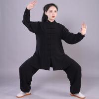 Bawełniane, rozciągliwe stroje Tai Chi dla kobiet i mężczyzn, L