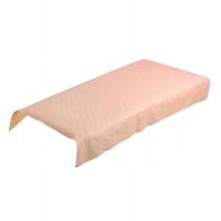 Beauty Treatment Stripe Bed Relaxation Table Cover Sheet Beige 80x200cm