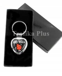 BRELOK BRELOCZEK GRUPA KRWI ABRH+ W PUDEŁKU NA PREZENT !!!