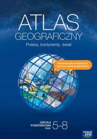 Atlas 5-8 Geografia Polska, kontynenty, świat